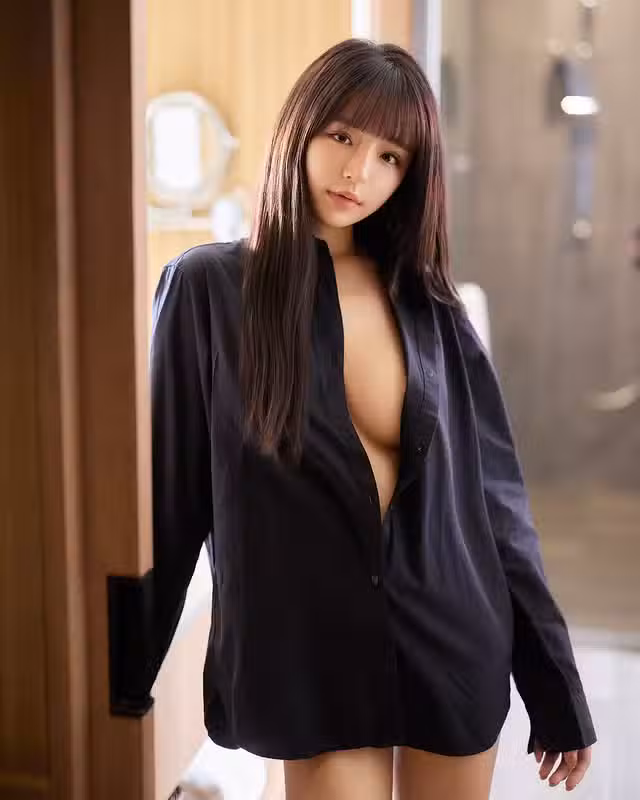 Khuôn Mặt Dễ Thương Với Tạo Dáng Quyến Rũ Của Hot Girl Xinh Đẹp
